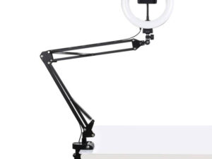 Desktop arm stand Puluz with 20cm LED Vlogging Ring PKT3089B