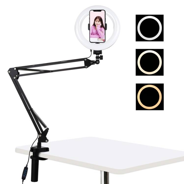 Desktop arm stand Puluz with 20cm LED Vlogging Ring PKT3089B - Image 3