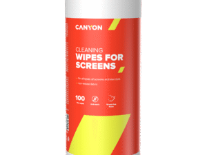 CANYON Čistící ubrousky CCL11 na obrazovky 100ks, mokré, netkaná textilie, antistatické, antibakteriální
