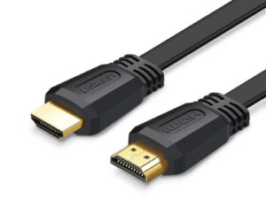 CABLU video Ugreen, "ED015" HDMI (T) la HDMI (T) 4K la 60Hz, lungime 3m, flat, negru "50820" (timbru verde 0.08 lei) - 6957303858200