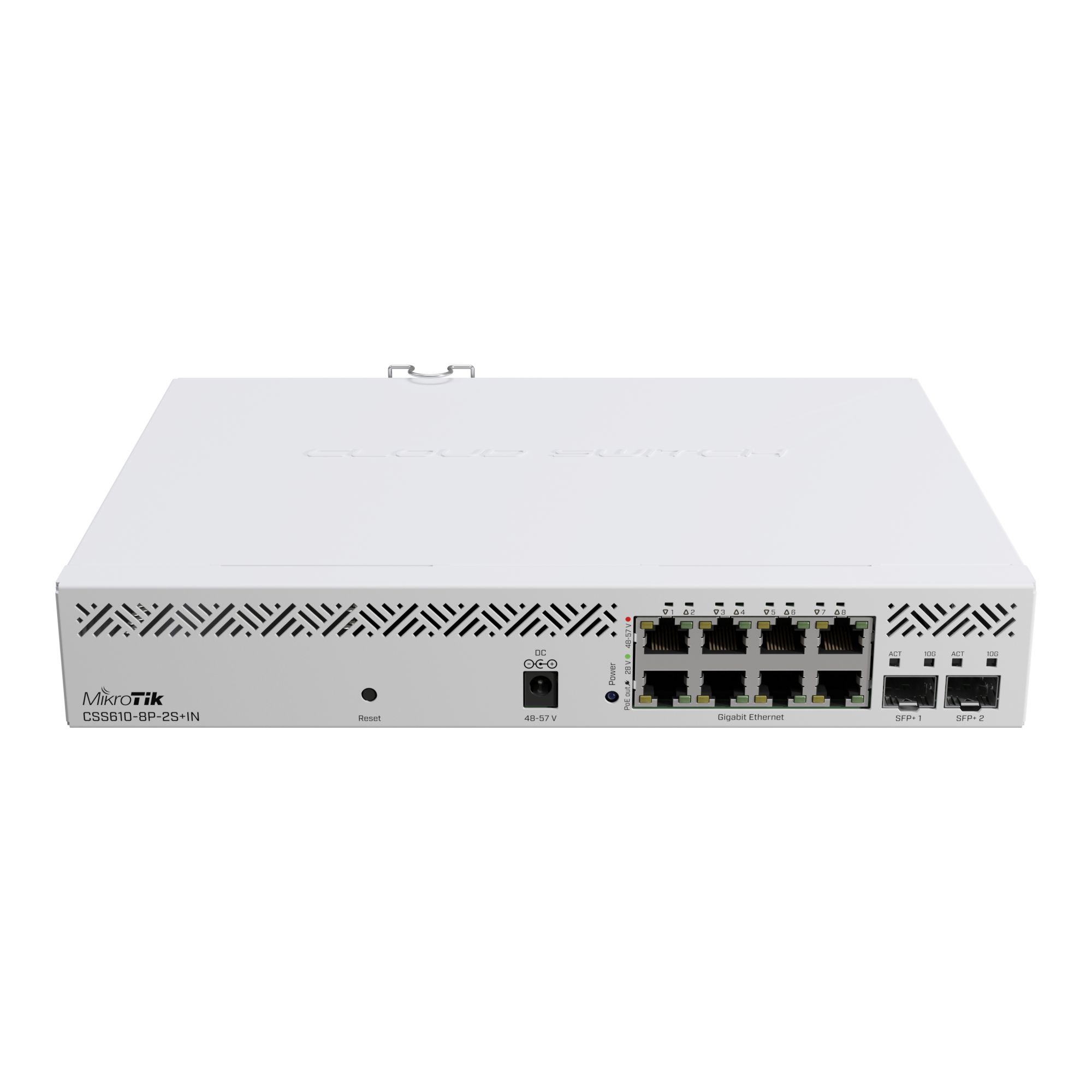 Commutator Mikrotik Switch||8x10Base-T / 100Base-TX / 1000Base-T|2xSFP+|CSS610-8P-2S+IN