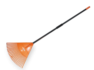 22-tine rake leaf, metal handle