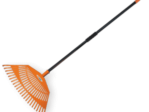 23-tine rake leaf, metal handle