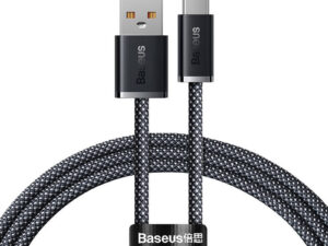 CABLU alimentare si date Baseus, Dynamic Fast Charging Data Cable pt. smartphone, USB (T) la USB Type-C (T), 100W, braided, 1m, gri, "CALD000616" (include TV 0.18lei) - 6932172607432