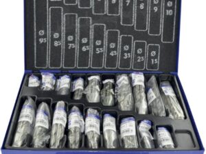 Tivoly Metal Drill Bit Set – 170-Piece Ø 1–10 mm, Fully Ground HSS, Titanium Coated, Metal Case