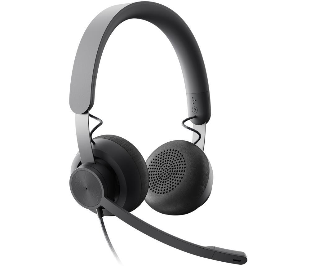 Logitech Zone Wired MSFT Teams - N�hlavn� souprava - n�hlavn� - kabelov� - USB-C - grafit - certifikov�no pro Microsoft Teams