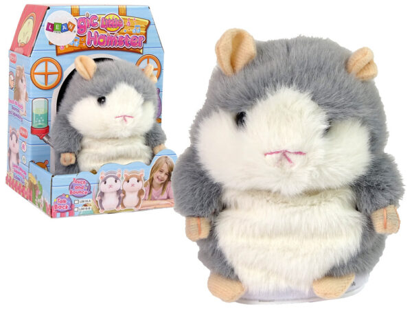Interactive Talking Hamster Brown Plush Repeating Words - Image 2