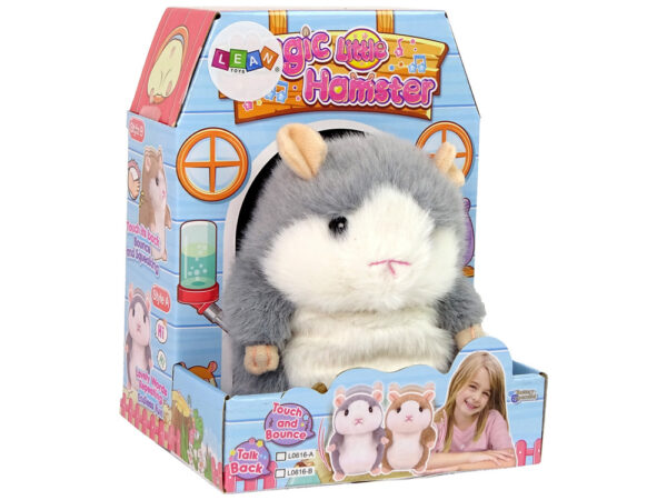 Interactive Talking Hamster Brown Plush Repeating Words - Image 4