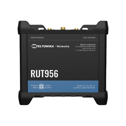 Wireless Router|TELTONIKA|Wireless Router|3x10/100M|LAN WAN ports 1|RUT956