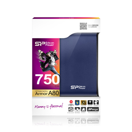 Silicon Power external hard drive 2TB Armor A80, blue - Image 4