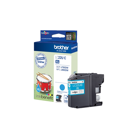 Tint BROTHER LC22UC Ink cyan 1200pages for DCP-J785DW - Image 3