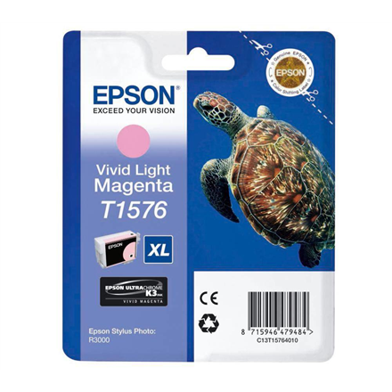 Epson T1576 - 25.9 ml - �iv� sv�tle fialov� - origin�ln� - blistr - inkoustov� cartridge - pro Stylus Photo R3000