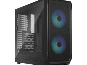 Computer case Fractal Design Focus 2 RGB Black TG Clear Tint, Midi Tower, Power supply included No