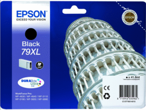Epson 79XL - 41.8 ml - XL - �ern� - origin�ln� - inkoustov� cartridge - pro WorkForce Pro WF-4630DWF, WF-4640DTWF, WF-5110DW, WF-5190DW, WF-5620DWF, WF-5690DWF