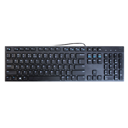 Klaviatuur Dell KB216 EN/LT, must