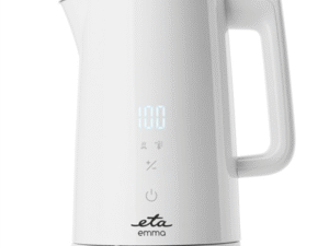 Teapot ETA Kettle 559590010 Emma Electric, 2200 W, 1.5 L, Stainless steel, 360° rotational base, White