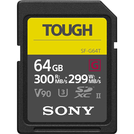 Sony memory card SDXC 64GB G Tough UHS-II C10 U3 V90