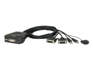 Server - Other Accessories Aten 2-Port USB DVI Cable KVM Switch with Remote Port Selector