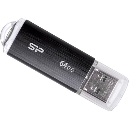 USB Flash Drive SP, Ultima U02, 2.0, 64GB, Negru "SP064GBUF2U02V1K" (timbru verde 0.03 lei) - Image 2