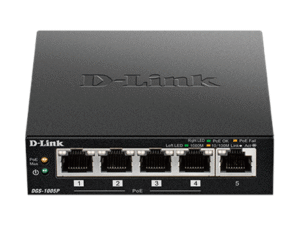 D-Link DGS-1005P/E network switch Unmanaged Gigabit Ethernet (10/100/1000) Power over Ethernet (PoE) Black