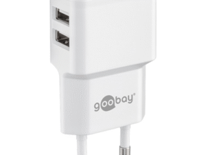 Routers Goobay  Dual USB charger  44952  2.4 A,  2 USB 2.0 female (Type A), White, 12 W