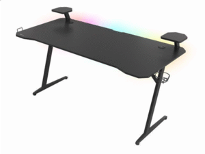 Computer chairs / desks Genesis Gaming Desk Holm 510 RGB Headphone holder, Cup holder, Speaker shelf, Organizer cables, Black