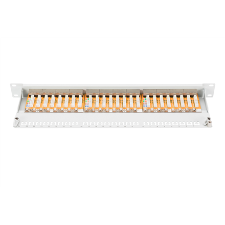 Digitus | Patch Panel | DN-91624S | White | Category: CAT 6; Ports: 24 x RJ45; Retention strength: 7.7 kg; Insertion force: 30N max | 48.2 x 4.4 x 10.9 cm - Image 5