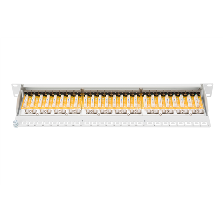 Digitus | Patch Panel | DN-91624S | White | Category: CAT 6; Ports: 24 x RJ45; Retention strength: 7.7 kg; Insertion force: 30N max | 48.2 x 4.4 x 10.9 cm - Image 6
