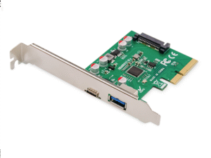 Converter Digitus PCIe card, USB-C 3.1 Gen 2, 10Gpbs, USB-A 3.1