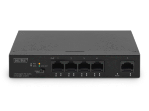 Server - Other Accessories Digitus 4 Port Gigabit PoE Switch DN-95330-1 10/100/1000 Mbps (RJ-45), Unmanaged, Desktop, Ethernet LAN (RJ-45) ports 4
