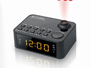 Interactive solution Muse Clock radio M-178P Black, 0.9 inch amber LED, with dimmer
