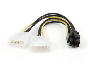 CABLU alimentare GEMBIRD, adaptor Molex la PCI-E, 2 x Molex la 1 x 6 pin PCI-E, "CC-PSU-6" (timbru verde 0.08 lei)