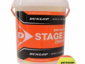 Tennis balls DUNLOP STAGE 2 ORANGE 60-bucket ITF
