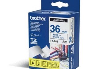 BROTHER TZE263 36 BLUE ON WHITE