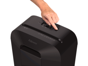 Office supplies Fellowes Powershred LX25M Black, 11.5 L, Credit cards shredding, Mini-Cut Shredder, Paper handling standard/output 6 sheets per pass, Warranty 24 month(s)