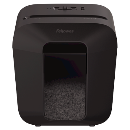 Office supplies Fellowes Powershred LX25M Black, 11.5 L, Credit cards shredding, Mini-Cut Shredder, Paper handling standard/output 6 sheets per pass, Warranty 24 month(s) - Image 2