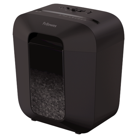Office supplies Fellowes Powershred LX25M Black, 11.5 L, Credit cards shredding, Mini-Cut Shredder, Paper handling standard/output 6 sheets per pass, Warranty 24 month(s) - Image 3