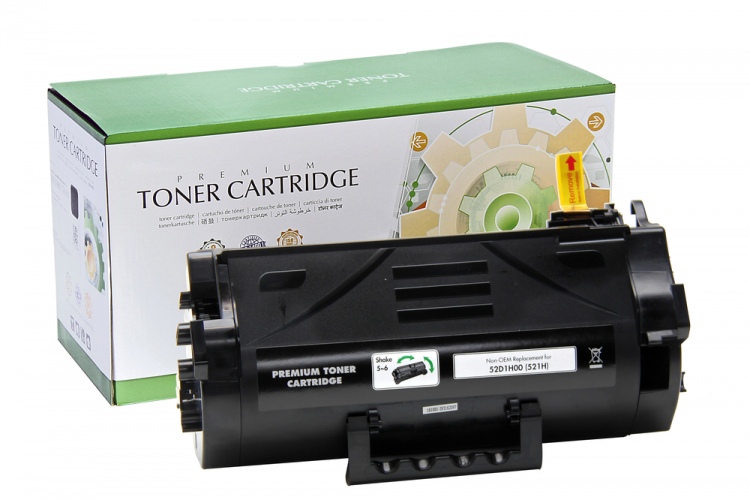 Compatible Static-Control Lexmark 522X (52D2X00) Black, 45000 p.