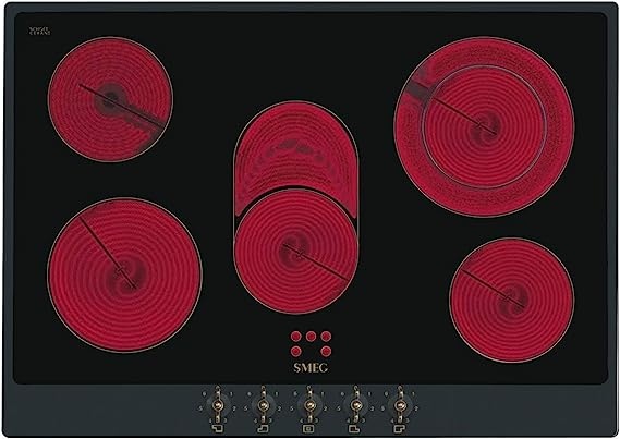 Ecost customer return SMEG P875AO Ceramic Hob Black/Anthracite