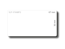 SLP-STAMP2 WHITE LABEL 36X67MM