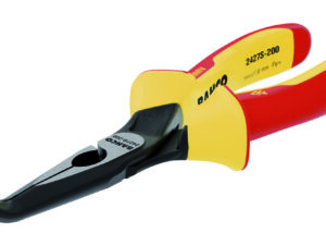 Insulated snipe nose pliers, bent tip 45º 200mm 1000V VDE