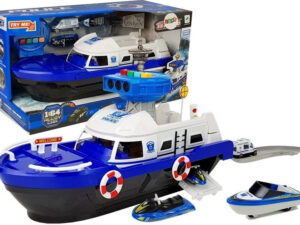 Police Transport Boat with cars, sounds and lights