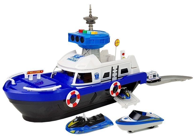 Police Transport Boat with cars, sounds and lights - Image 2