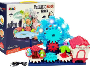 A set of blocks with a slide. Ferris wheel