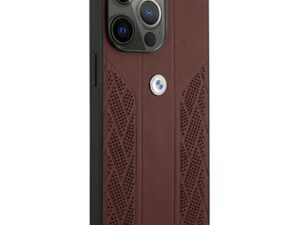 BMW BMHCP13LRSPPR Leather Back Case For Apple iPhone 13 / 13 Pro