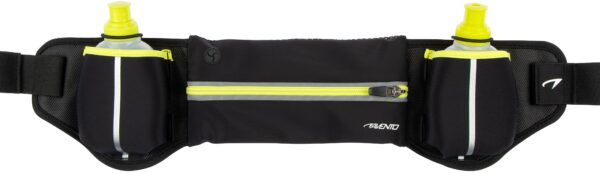 Hip bag with bottles AVENTO 44RA Black/Fluorescent yellow - Image 5