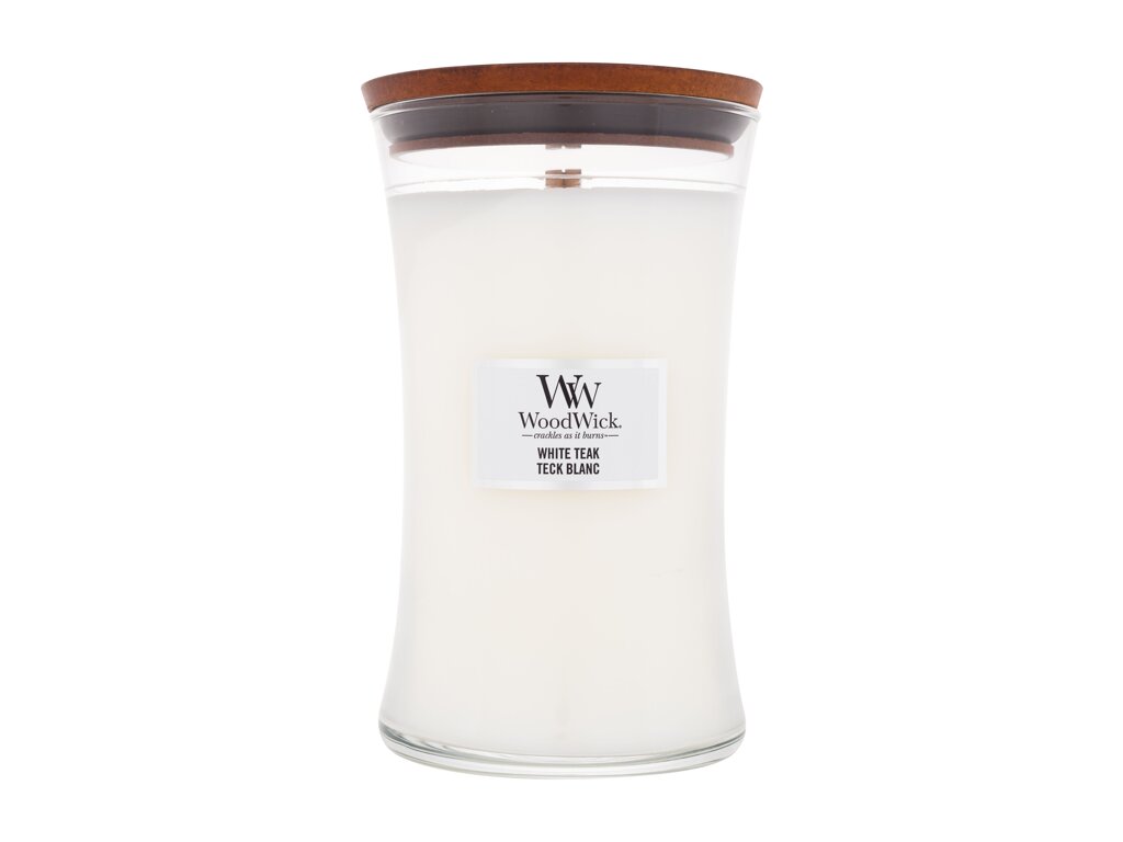 WoodWick White Teak Świeca Duża 610g