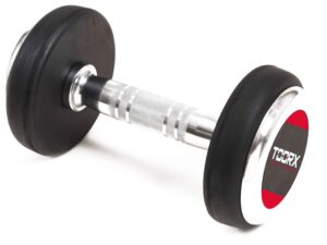 Toorx Professional rubber dumbbell 22kg