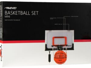Basketball set mini AVENTO 47BM with grid + ball + pump