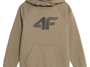 Boys' sweatshirt 4F beige 4FJSS23TSWSM220 83S 146cm